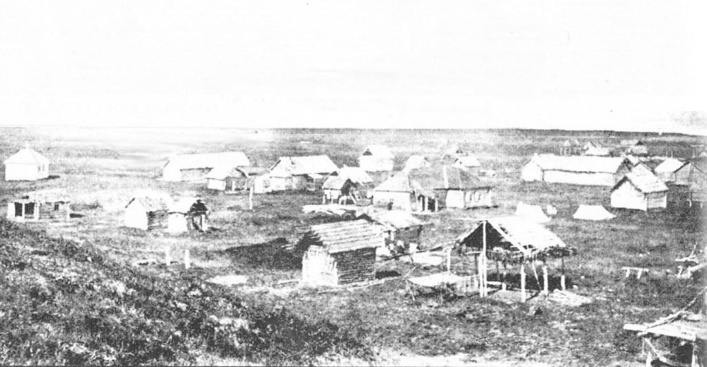 Летний поселок в устье реки Тигиль, XIX век.